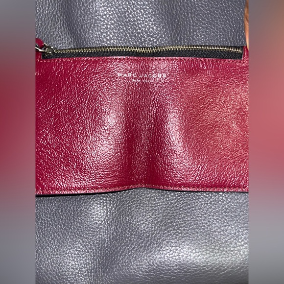 MARC JACOBS Tote Bag Wingman Cowhide Leather Tote Shoulder Bag With Wallet - Picture 10 of 10